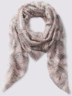 Tuch In Puder-gemustert