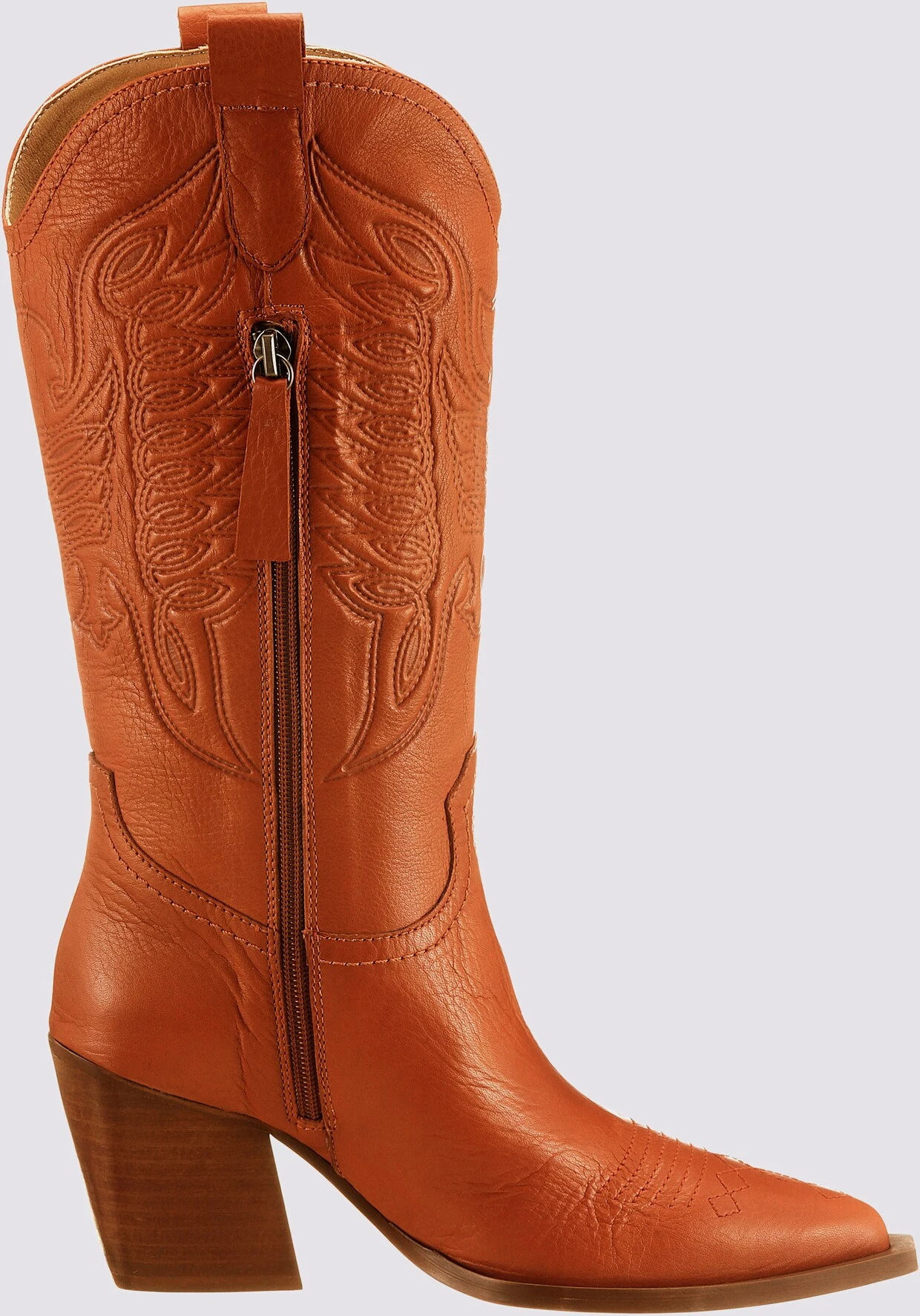 Heine Stiefel In Rostbraun – Bild 3