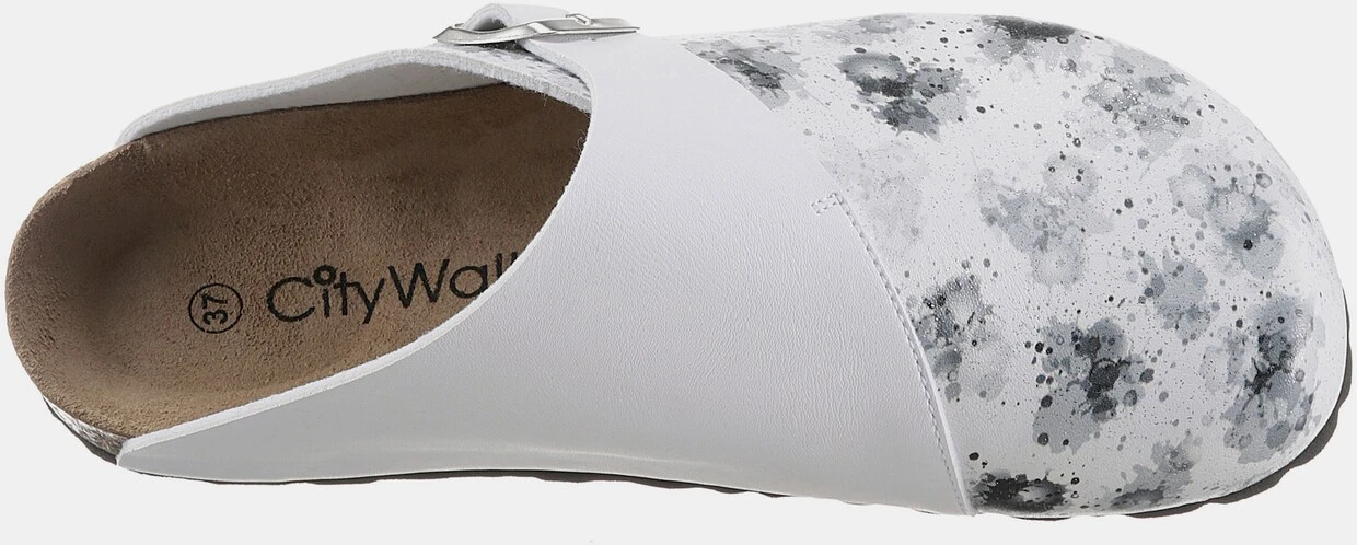 City Walk Clog In Weiß-grau – Bild 5