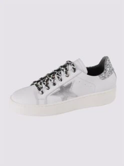 Heine Sneaker In Weiß-silber