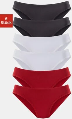 Jazz-Pants Slips In Rot, Schwarz, Weiß