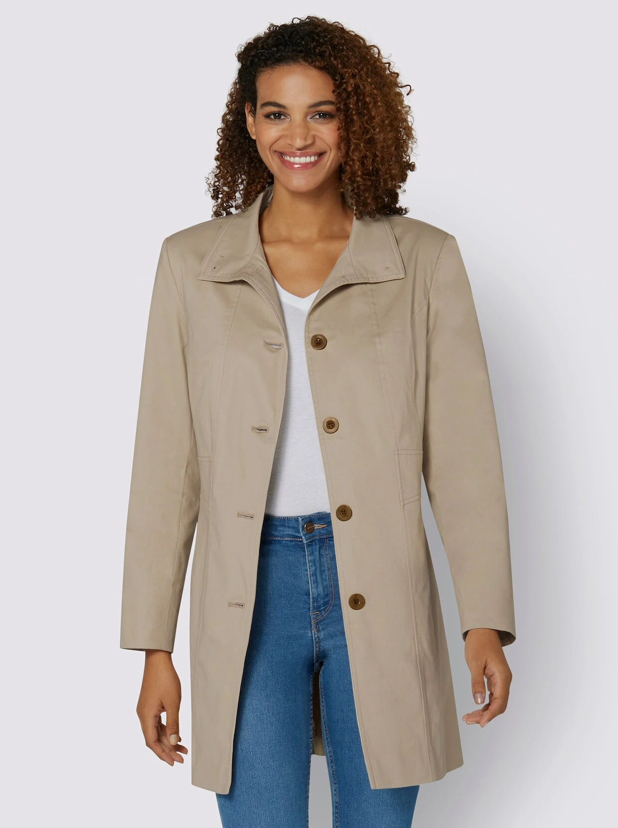 Jacke In Beige – Bild 2