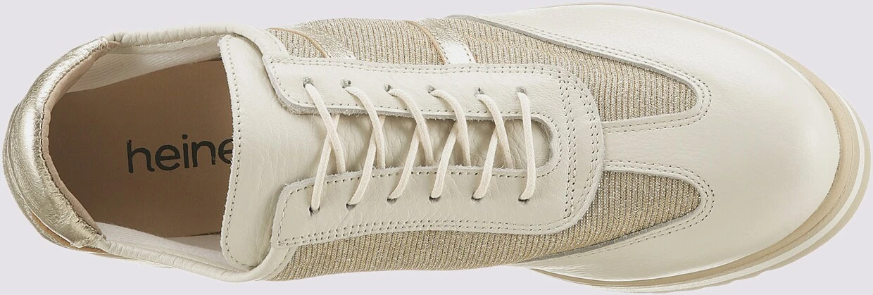Heine Sneaker In Creme-goldfarben – Bild 5