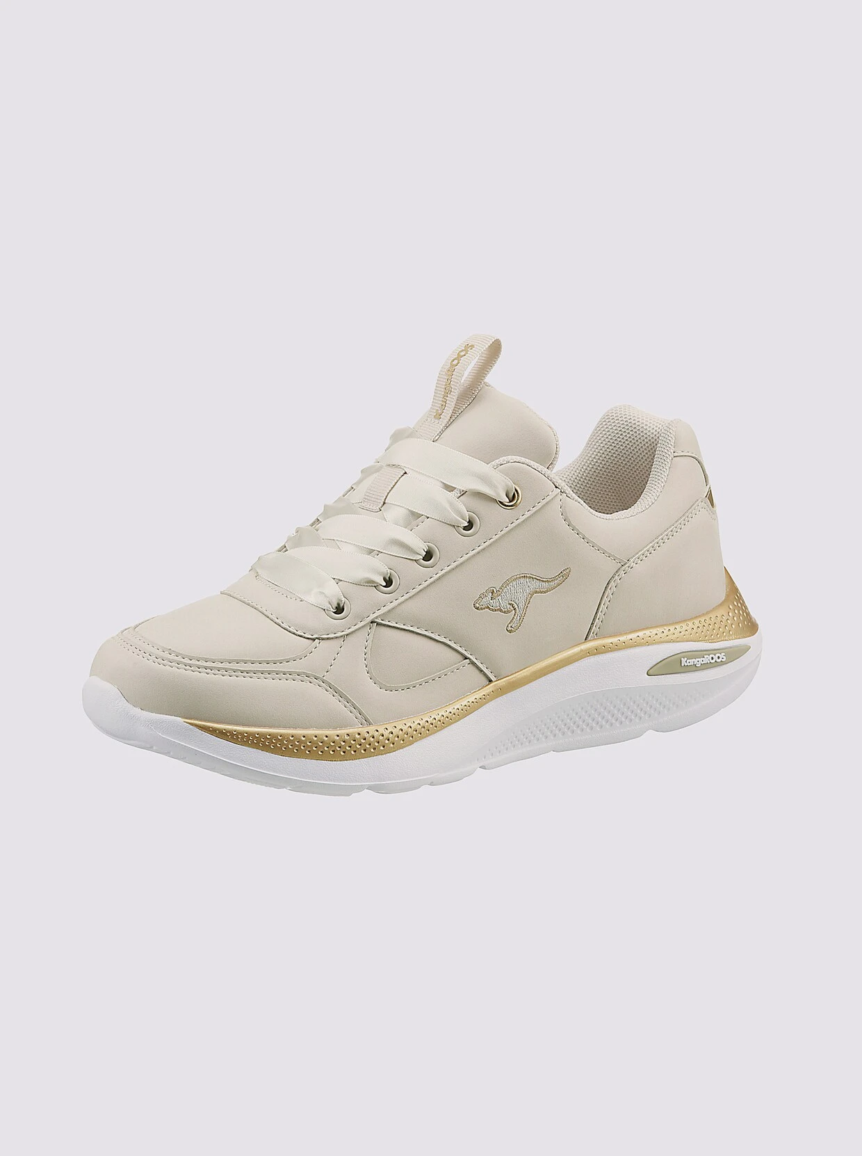 KangaROOS Sneaker In Beige-goldfarben
