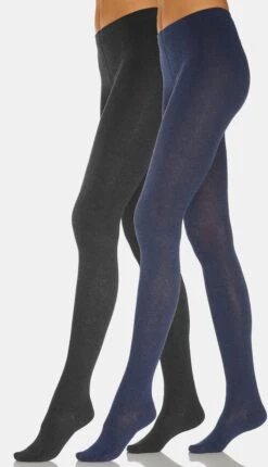 Rogo Strumpfhose In Jeans/schwarz, Schwarz