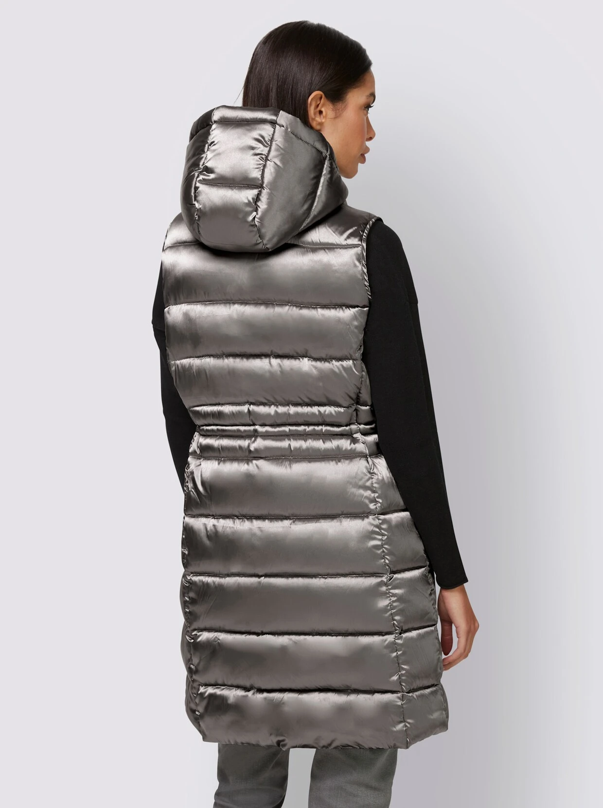 Heine Steppweste In Grau – Bild 4