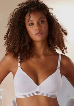 Petite Fleur Bügelloser BH In Mint+weiß