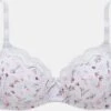 Petite Fleur Bügel-BH In Weiß+weiß-bedruckt