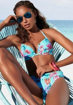 Sunseeker Bikini-Hose In Hellblau-bedruckt