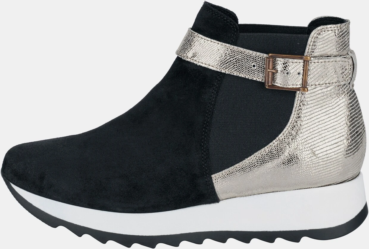 Heine Stiefelette In Schwarz-champagner