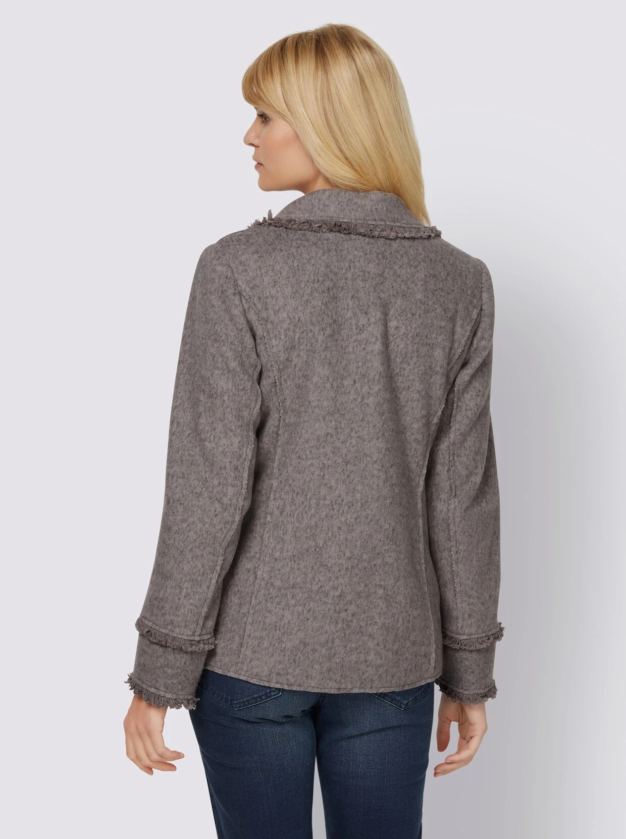 Heine Walk-Blazer In Steingrau-meliert – Bild 3