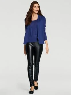 Heine Strick-Twinset In Royalblau