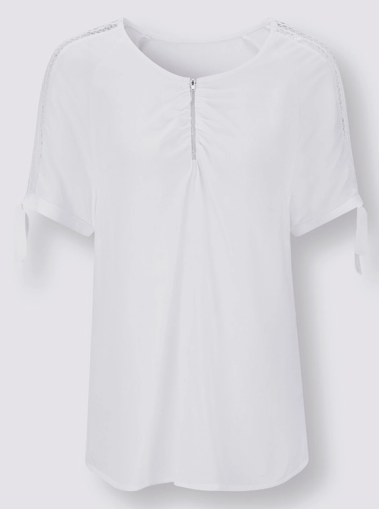 Bluse In Weiß – Bild 4