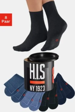 H.I.S Socken In Schwarz-marine-jeans