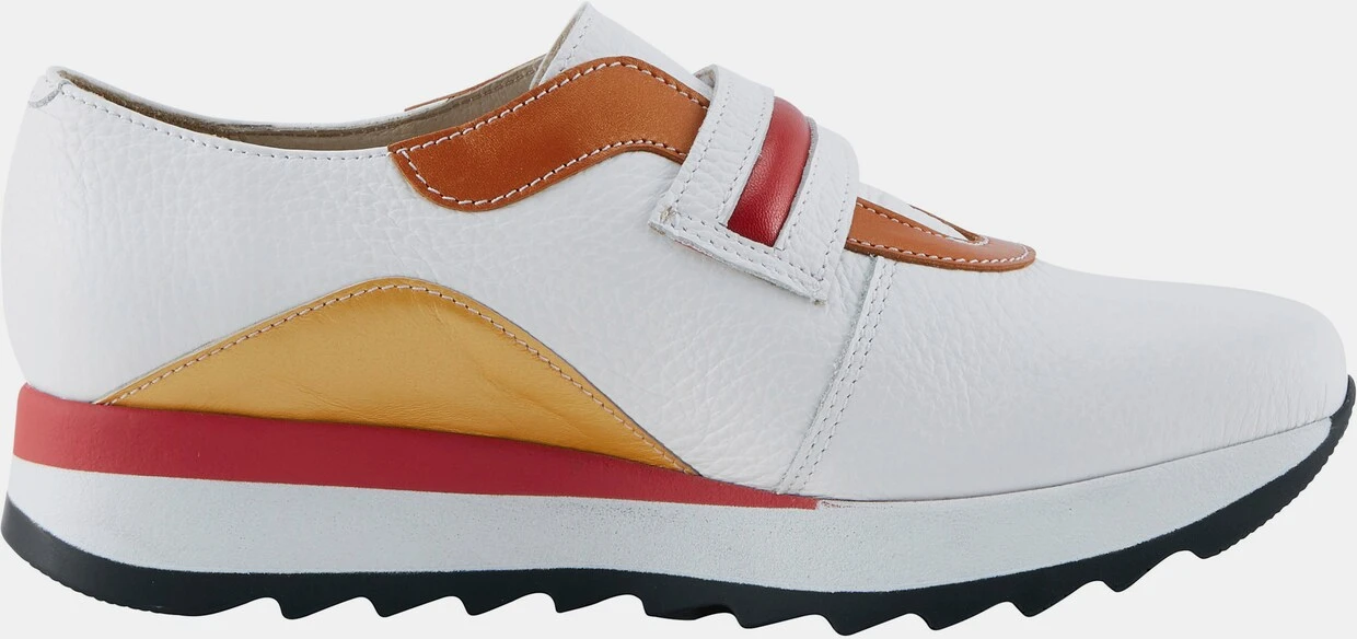 Heine Sneaker In Weiß-blutorange – Bild 3