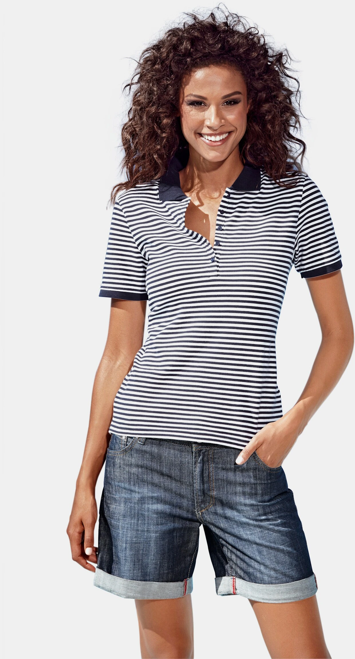 Heine Poloshirt In Marine