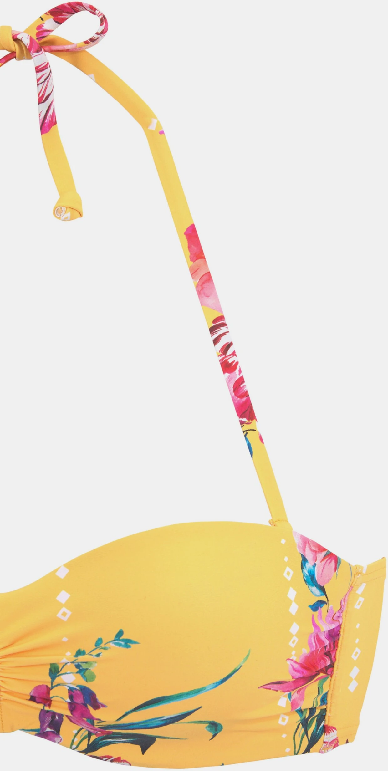 Sunseeker Bügel-Bandeau-Bikini-Top In Gelb-bedruckt – Bild 3