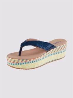 Heine Pantolette In Blau-beige