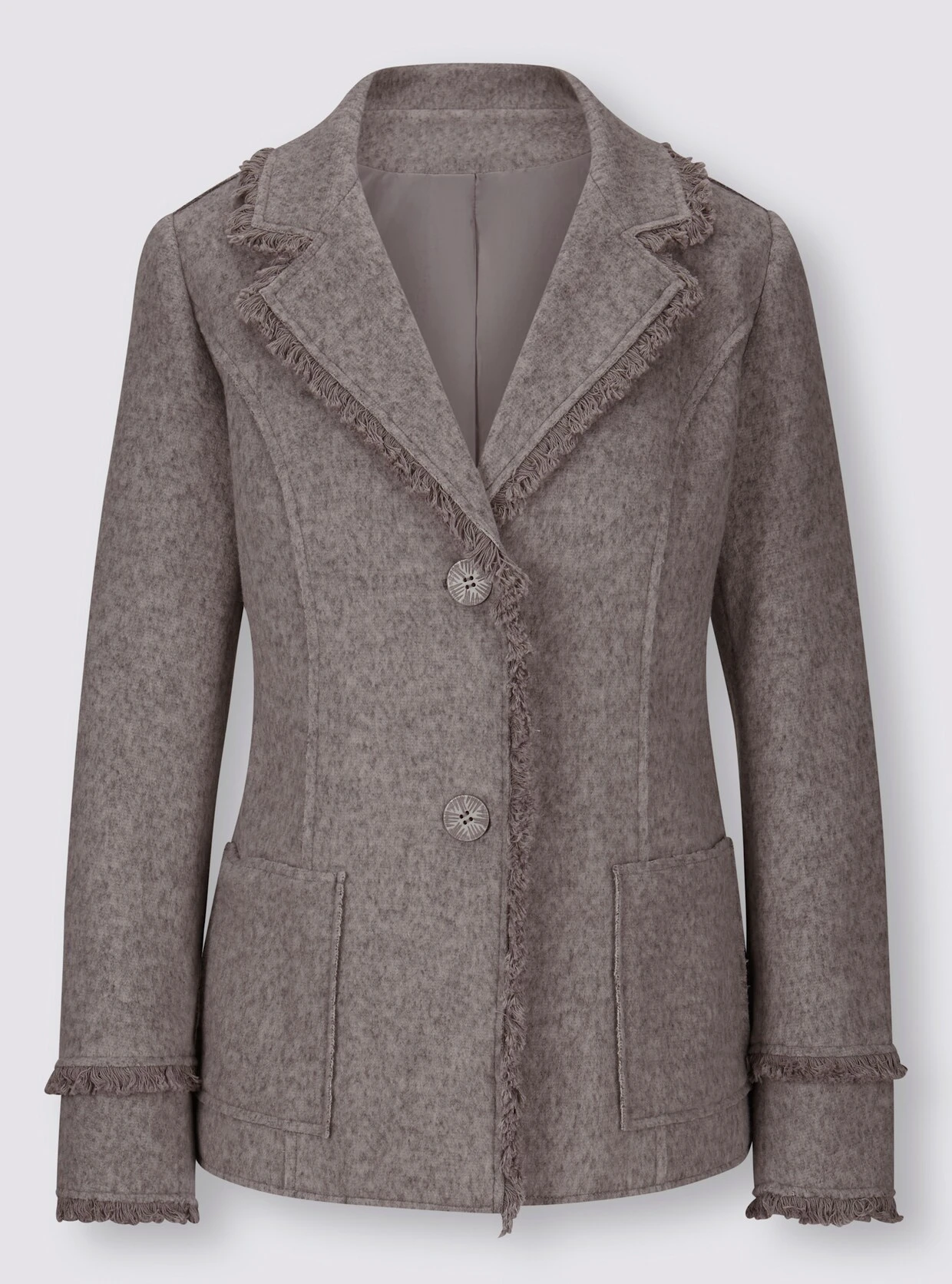 Heine Walk-Blazer In Steingrau-meliert – Bild 4