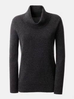 Kaschmirpullover In Anthrazit-meliert
