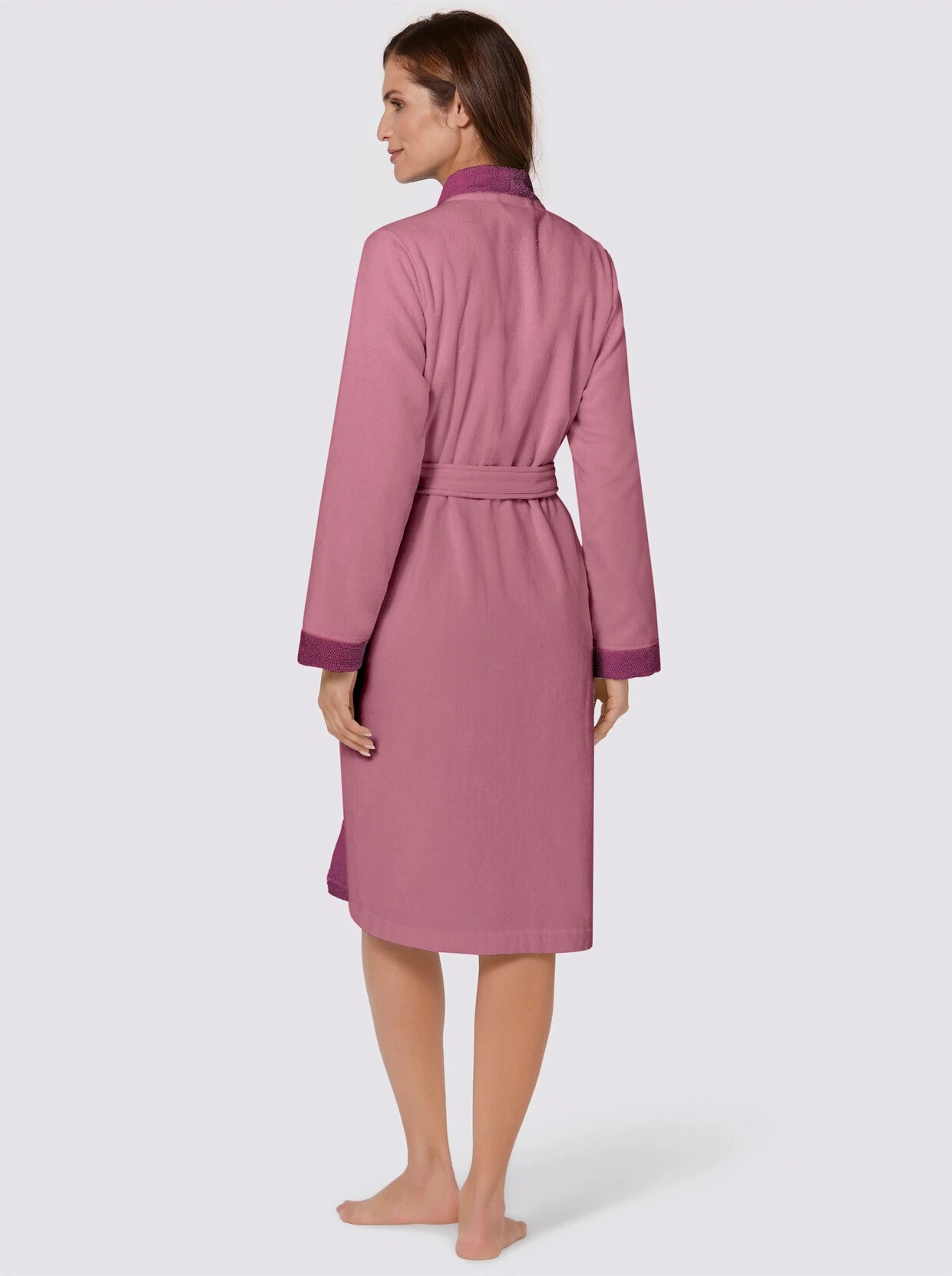 Feel Good Bademantel In Altrosa – Bild 3