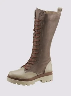 Heine Stiefel In Taupe-beige