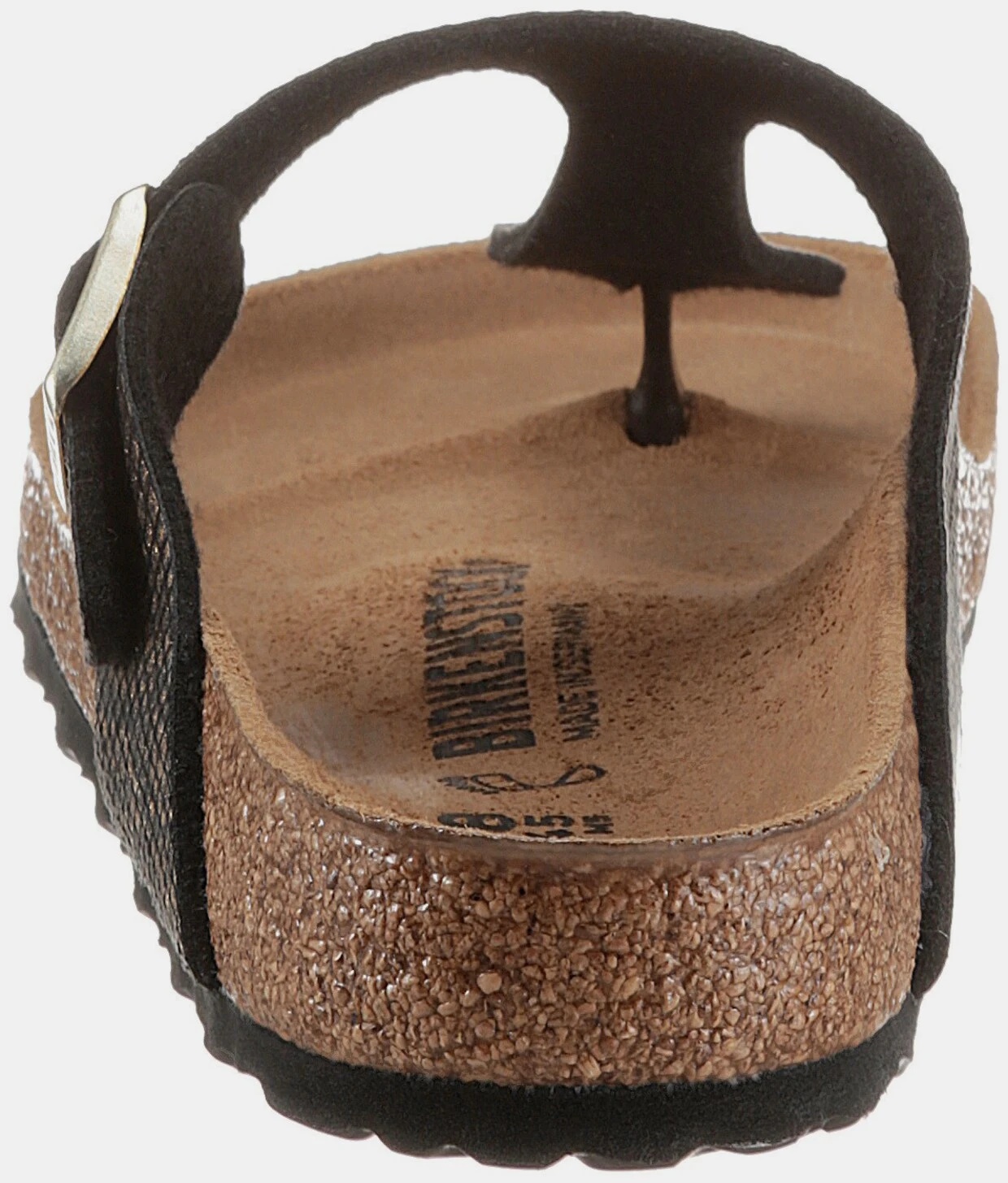 Birkenstock Zehentrenner In Schwarz-goldfarben – Bild 4