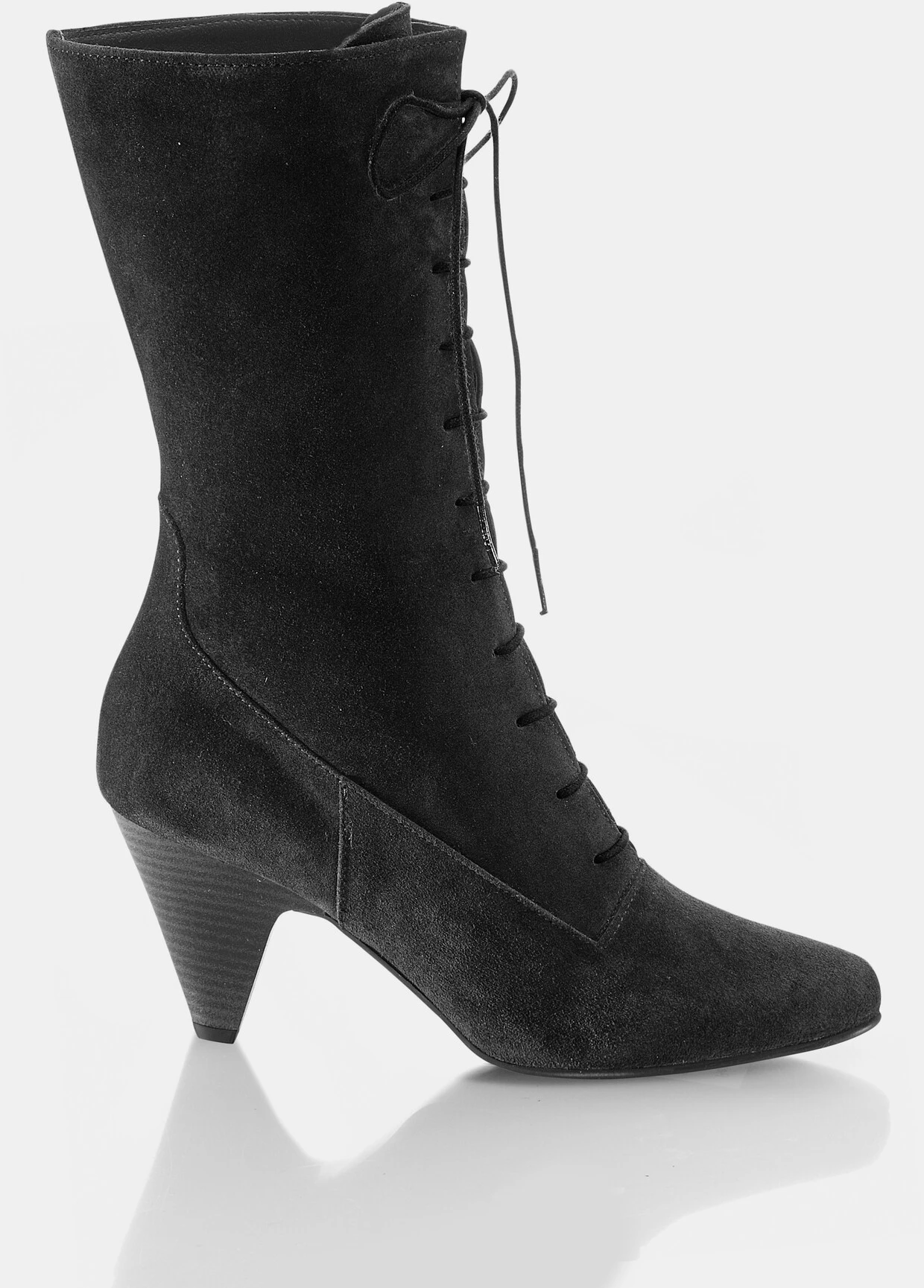 Heine Schnürstiefel In Schwarz – Bild 3