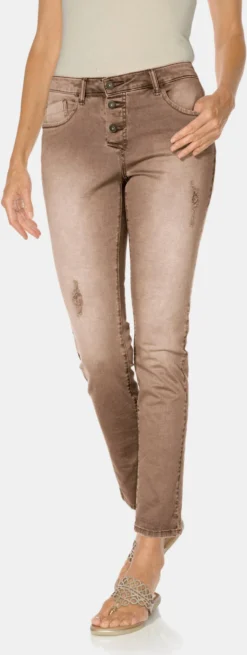 Heine Boyfriend Hose In Mocca Used