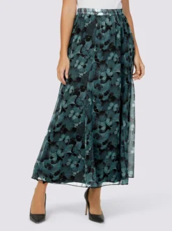 Rock In Schwarz-petrol-bedruckt