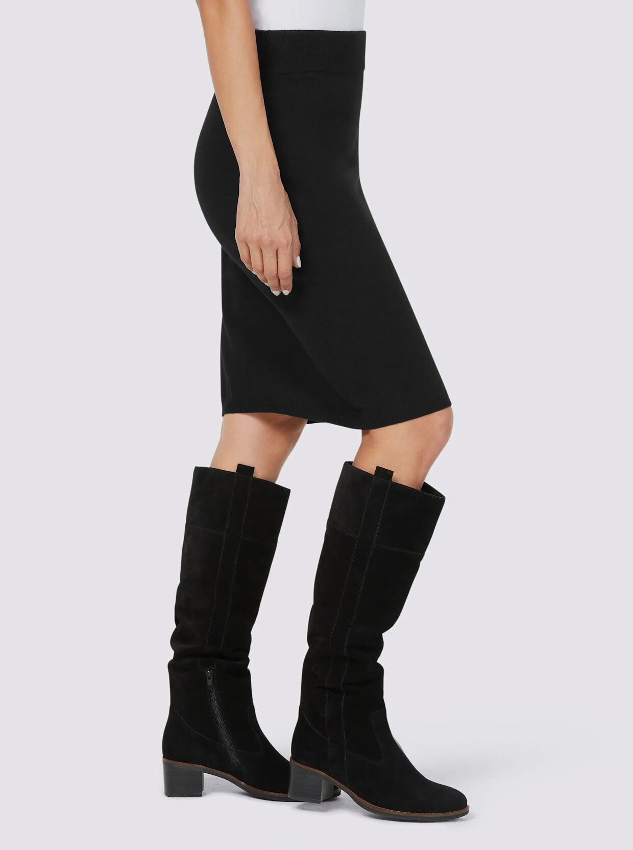 Heine Strickrock In Schwarz – Bild 2