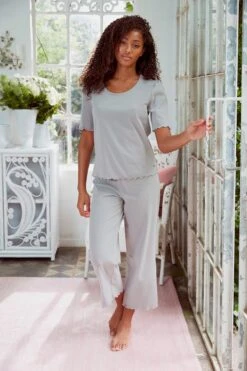 S.Oliver Pyjamahose In Grau