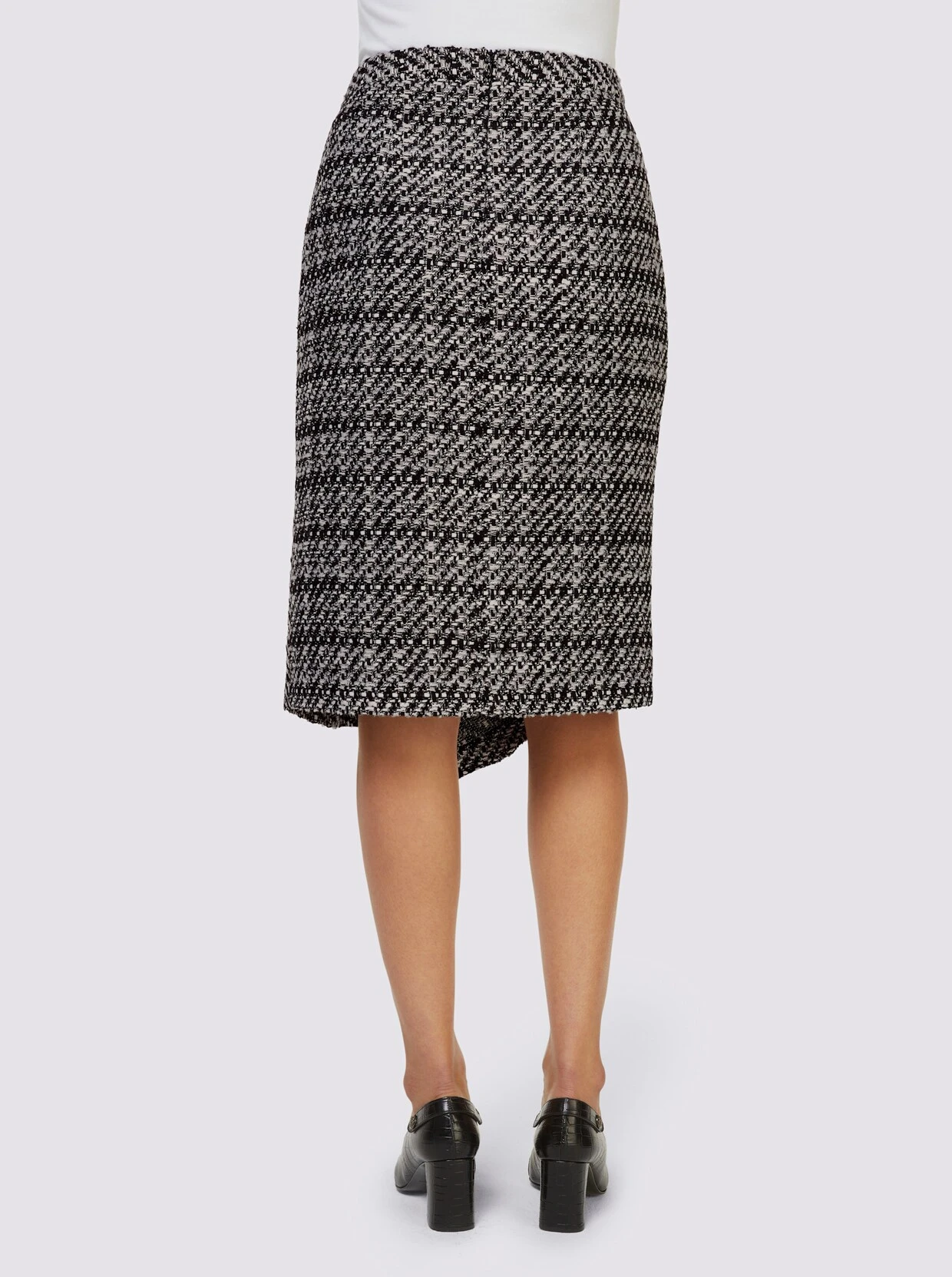 Heine Rock In Schwarz-ecru-gemustert – Bild 3