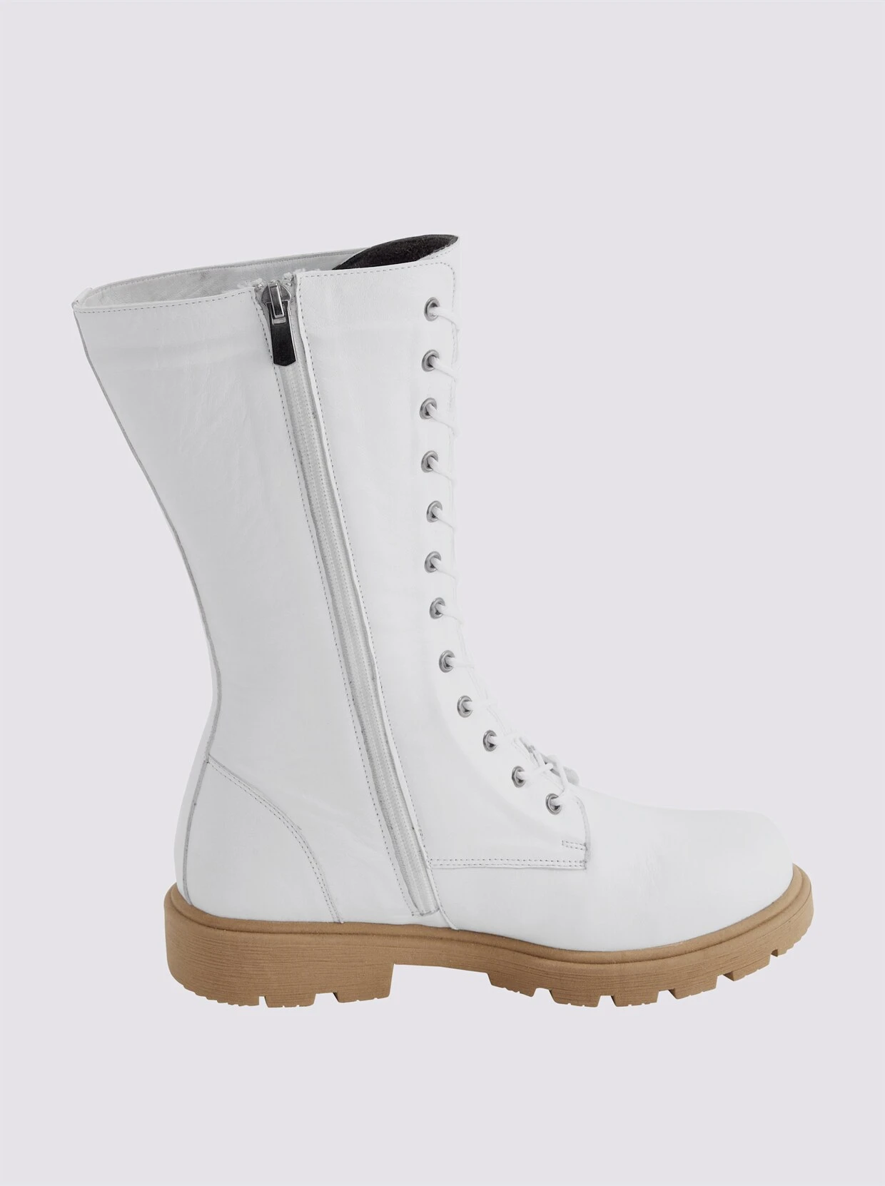 Andrea Conti Schnürstiefel In Weiß – Bild 3
