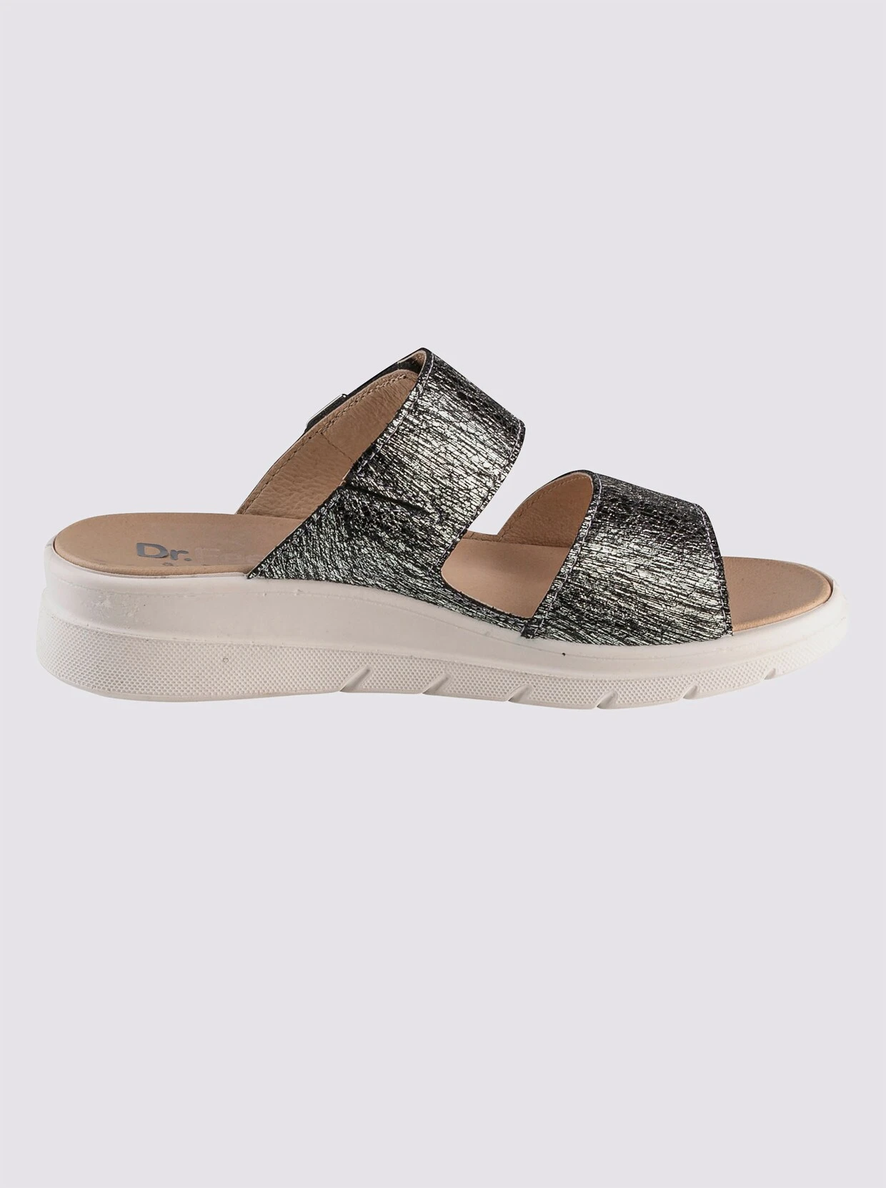 Dr. Feet Pantolette In Anthrazit – Bild 3