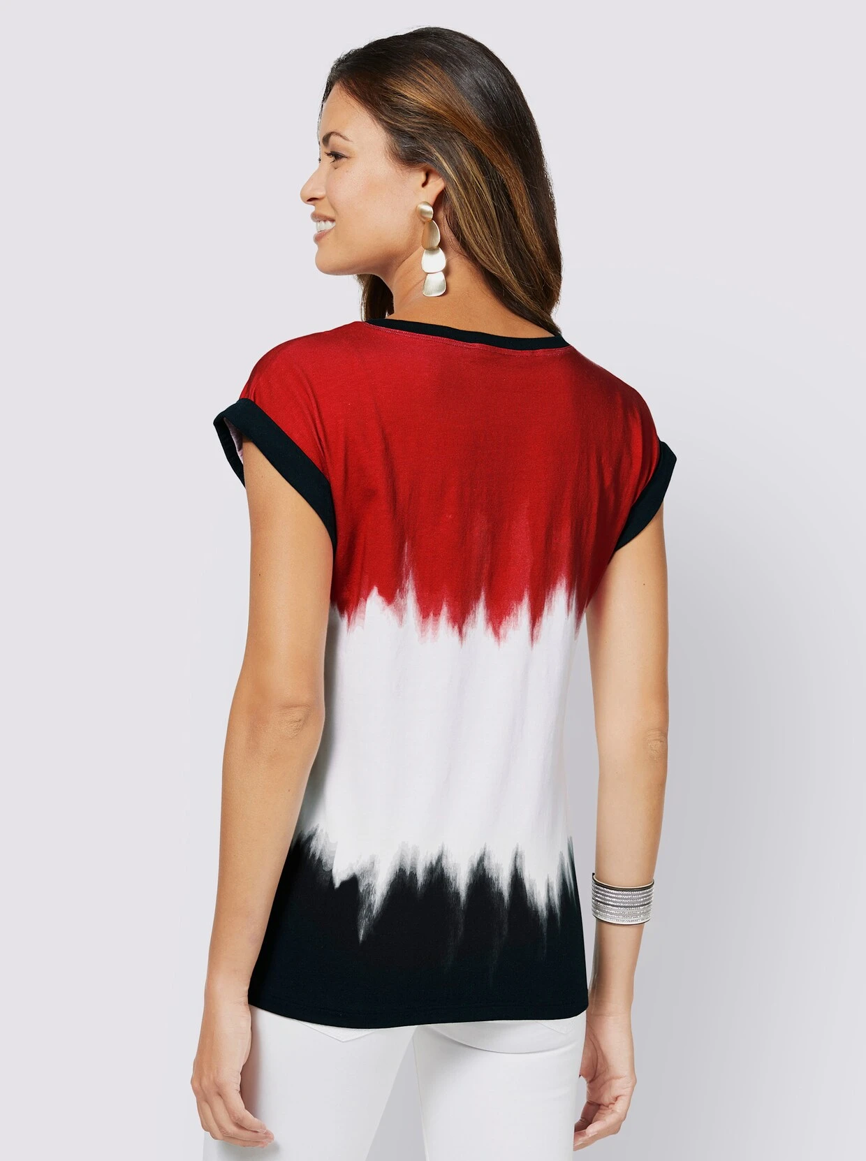 Cybele Shirt In Rot-weiß-schwarz – Bild 4