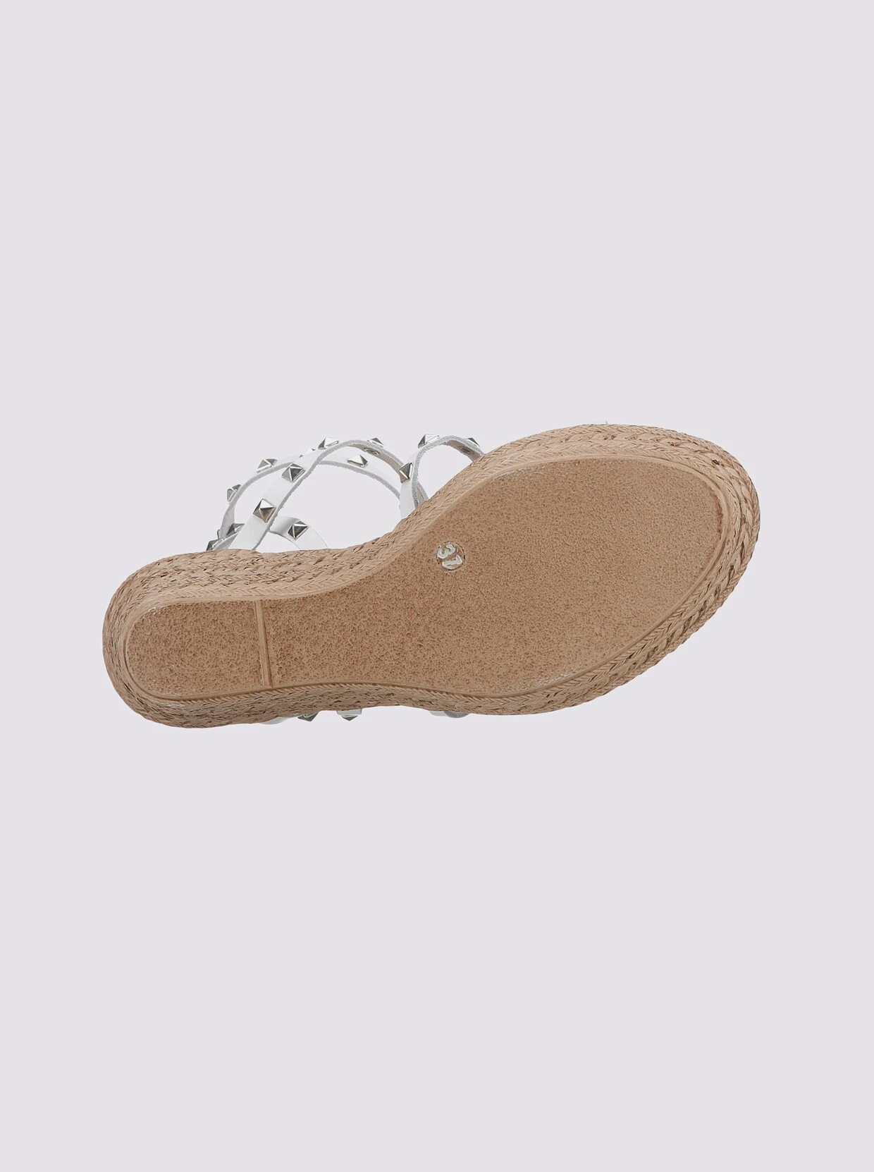 Heine Sandalette In Weiß-silberfarben – Bild 5