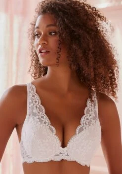 Petite Fleur Push-up-BH In Lila+cream