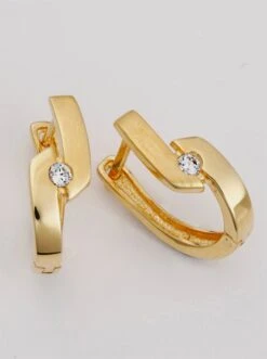 Creole In Silber Vergoldet 925