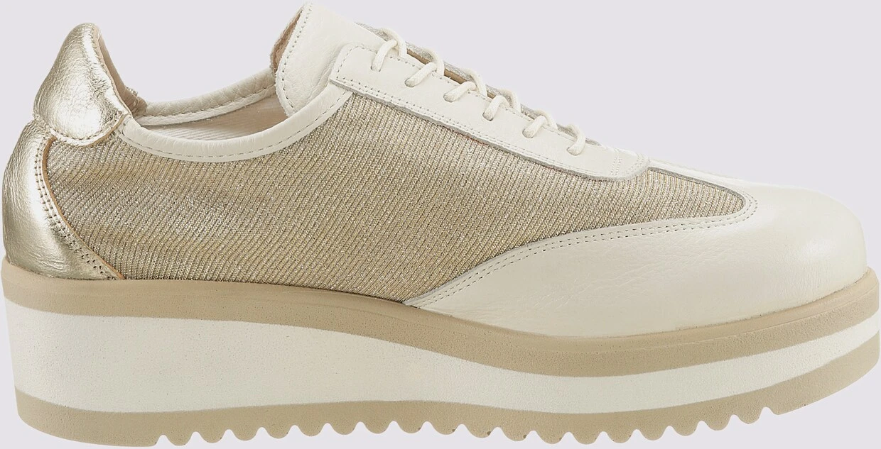Heine Sneaker In Creme-goldfarben – Bild 3