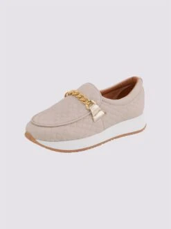 Heine Slipper In Taupe