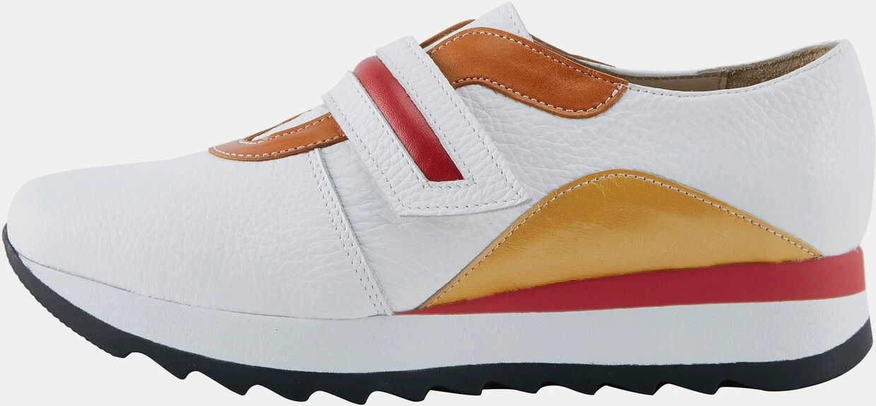 Heine Sneaker In Weiß-blutorange