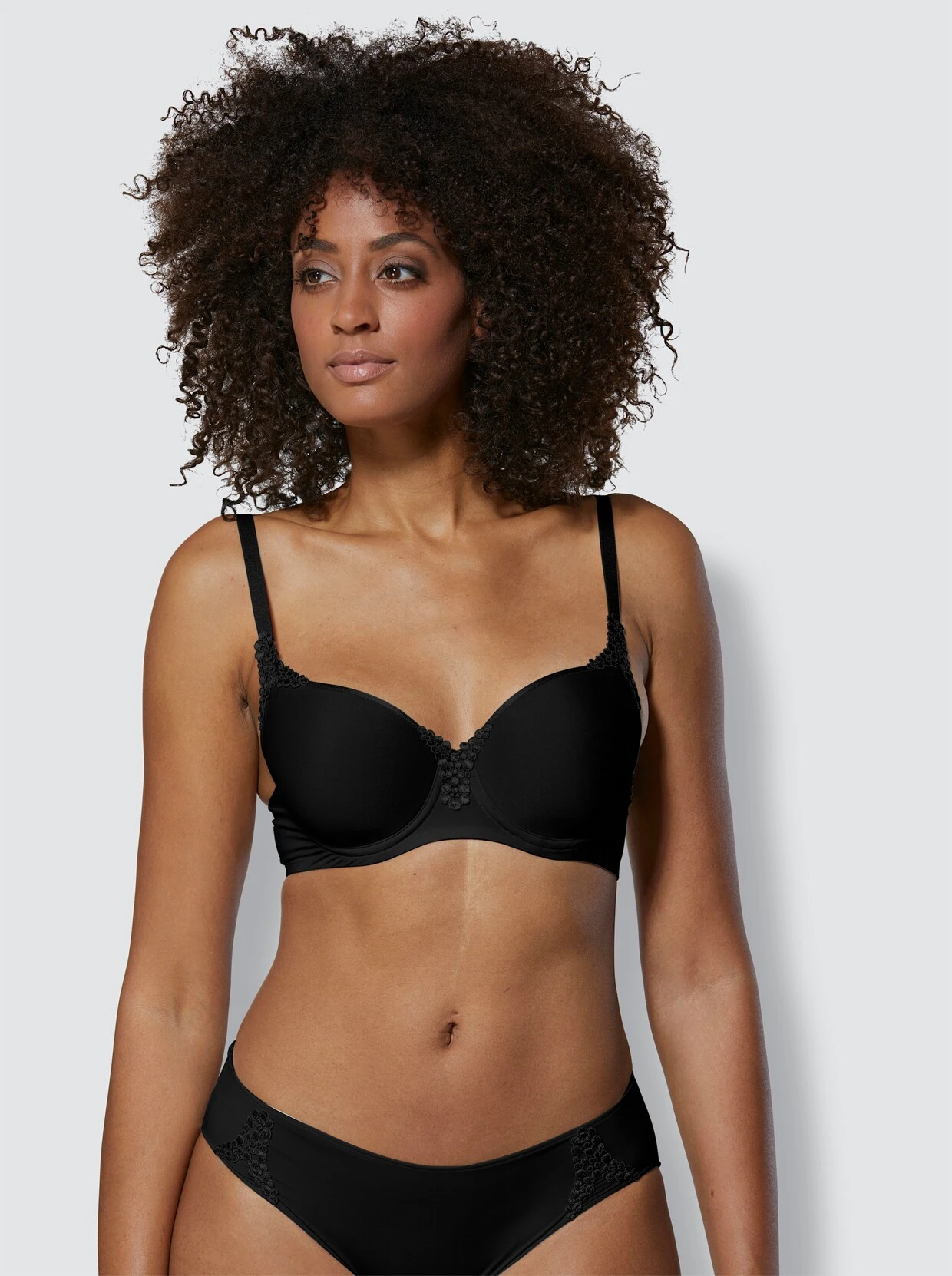 Viania T-Shirt-BH Mit Bügel In Schwarz