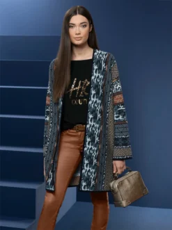 Heine Long-Strickjacke In Bunt