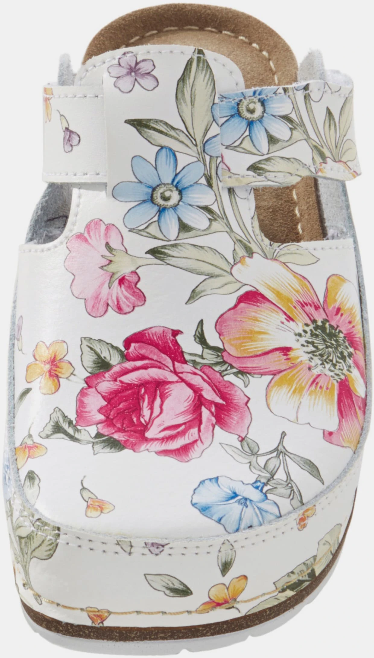 Dr. Feet Clogs In Weiß-rot – Bild 2