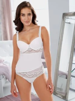 Nina Von C. Bügel-BH-Hemd In Weiß