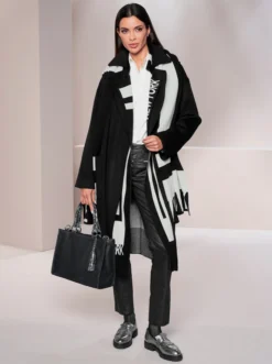 Heine Woll-Mantel In Schwarz