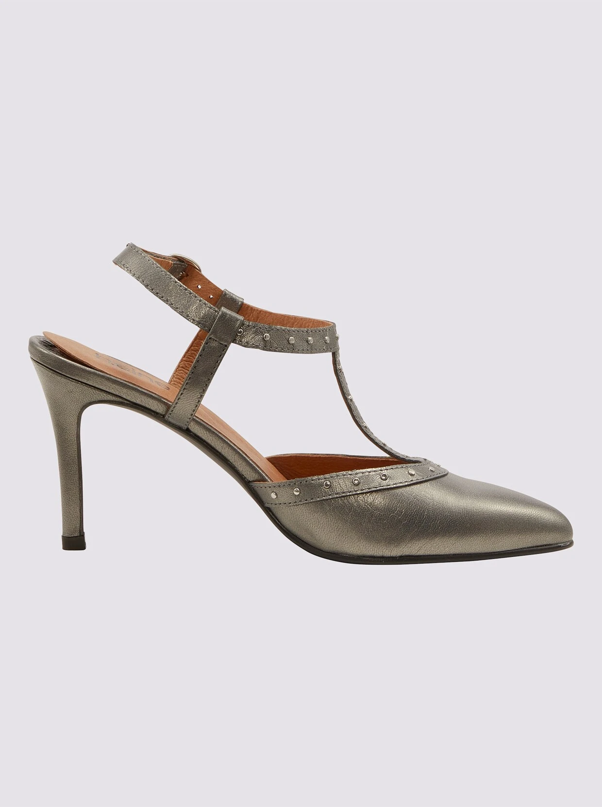 Heine Slingpumps In Grau-metallic – Bild 3