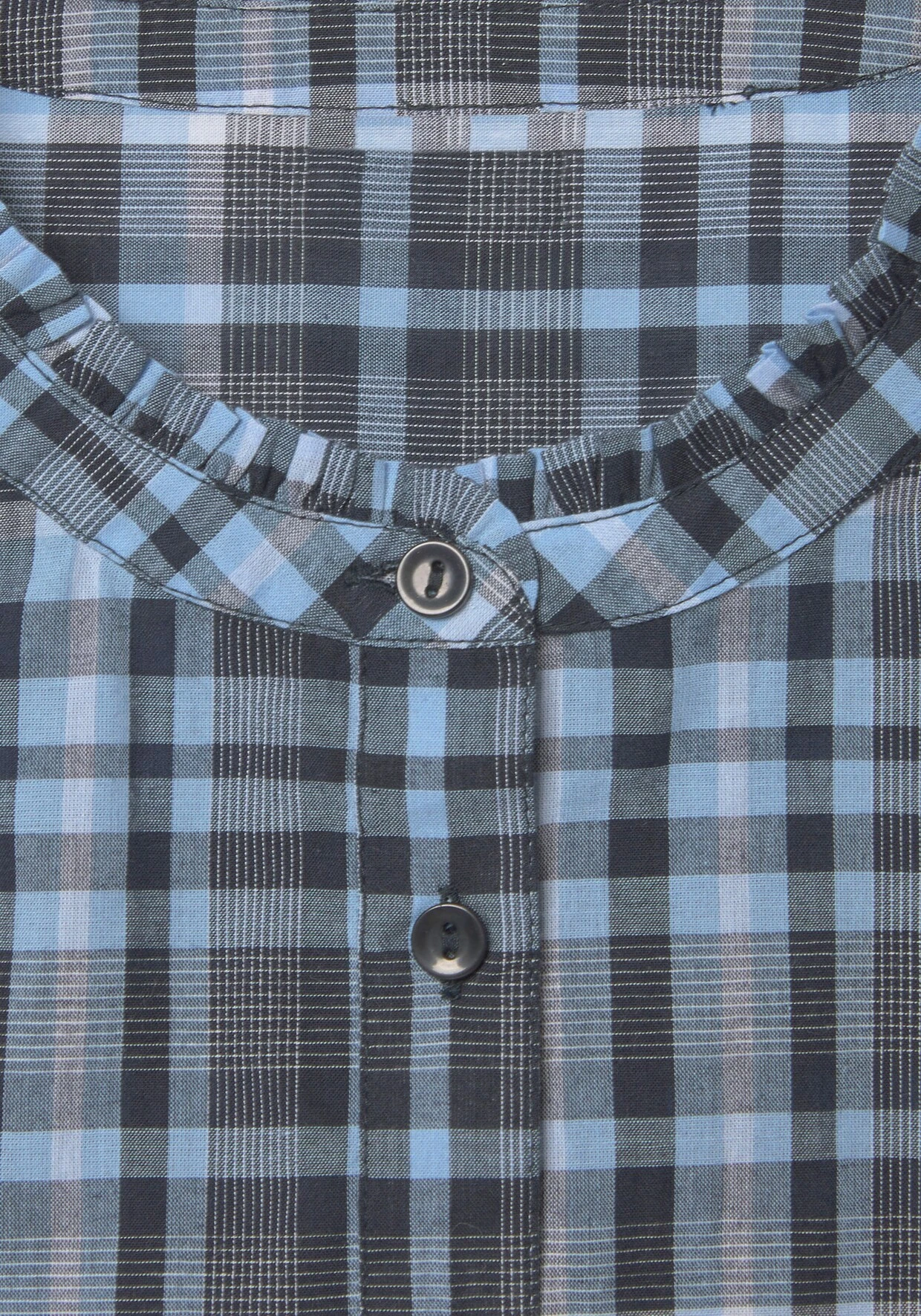 Vivance Karobluse In Blau-kariert – Bild 5