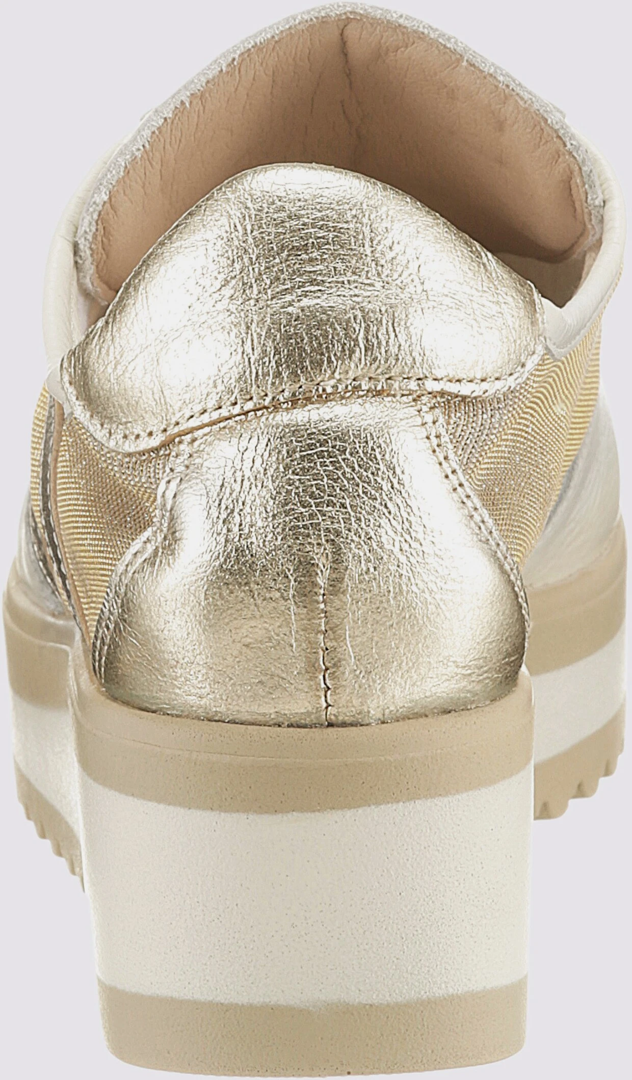 Heine Sneaker In Creme-goldfarben – Bild 4